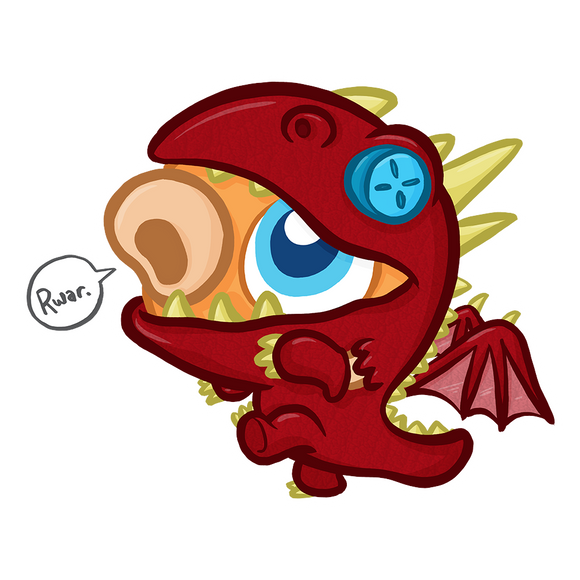 Scoops Dragon Sticker