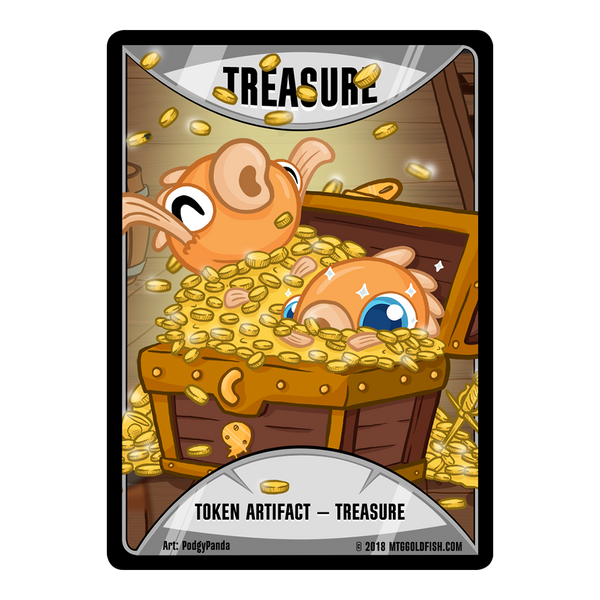【オマケ付】宝物トークン　Treasure token　旧正月プロモ MTG Foil】《宝物トークン/Treasure token》(旧正月プロモ)[流星